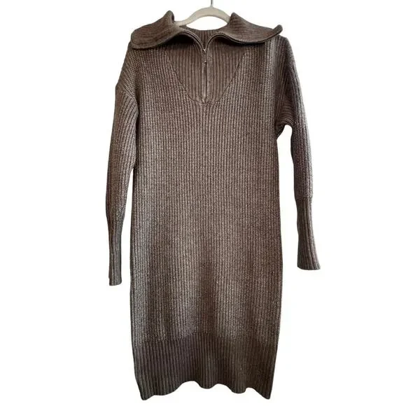 Cupcakes & Cashmere Ribbed Knit Sweater Dress Size Medium - Picture 2 of 9